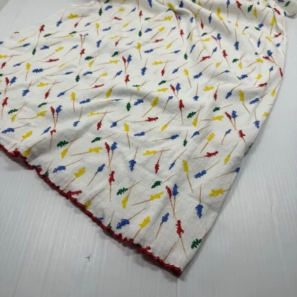 Rachel Antonoff White Preppy Print Fitz Short Sleeve Tee Dress Size Medium - Picture 7 of 9